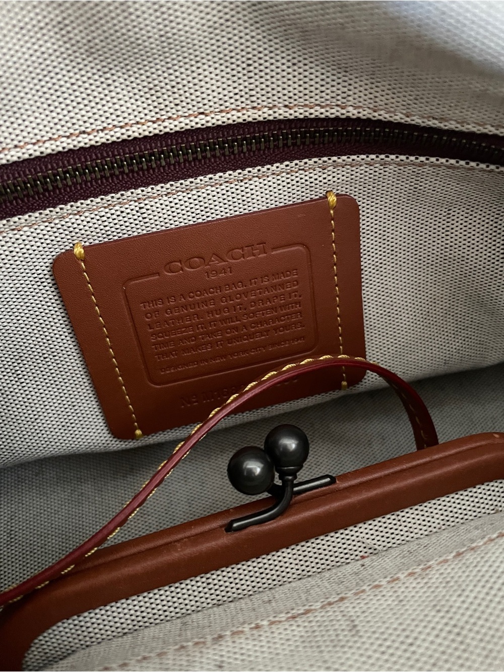 Coach Rogue leather python snakeskin handle bag - Picture 6 of 8